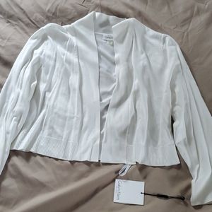 Calvin Klein White Cardigan